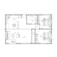 Maison préfabriquée modulaire Quacent à installation rapide, cadre SIP, bureau de jardin, mini-maison, maison ADU, à vendre