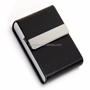 Portasigarette in Pelle con 7 Scomparti per Carte Bancarie e Tabacco - Product Image 2