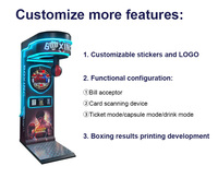 Machine de jeu d'arcade classique Dragon Fist du fabricant, fonctionnant avec pièces et cartes, prend en charge plusieurs langues, jeu de boxe musical pour adultes