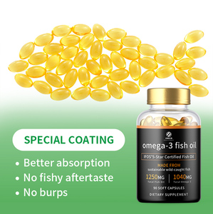 Capsule di Olio di Pesce <span class=keywords><strong>Omega</strong></span> 3 1000mg di Alta Qualità OEM Migliorano l'Immunità per Adulti Facili da Deglutire - Product Image 3