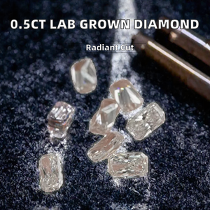 Diamant de laboratoire non monté, taille baguette, forme rectangulaire, couleur D, clarté VS1/VS2, excellente taille - Product Image 2
