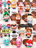 POPMART Série Crying Again Figurines d'action en PVC Coffret de 12 boîtes mystères Poupées de dessin animé adorables personnalisées Jouets tendance Décorations