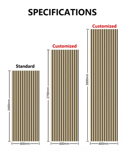 Chất lượng cao cách âm tấm Tường MDF akupanel gỗ Slatted Acoustic Bảng điều chỉnh cho trang trí nội thất tường và trần nhà - Product Image 2