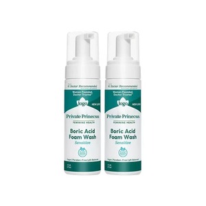 Boric Acid Foam <b>Wash</b> Sensitive Feminine <b>Wash</b> Plant Based Paraben Free pH Balanced Feminine Cleanser - Product Image 1