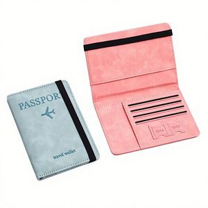 กระเป๋าใส่พาสปอร์ตหนังแท้ OEM กันน้ำ ป้องกัน RFID ช่องใส่บัตรหลายช่อง สำหรับผู้ชาย ผู้หญิง สำหรับการเดินทาง - Product Image 1