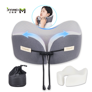 Almohada de <span class=keywords><strong>Viaje</strong></span> en Forma de U, Plegable, de Espuma Viscoelástica, Hecha <span class=keywords><strong>a</strong></span> Mano por JIYIMEI, para Siesta en Avión, Soporte Cervical, Anti-Decúbito - Product Image 1