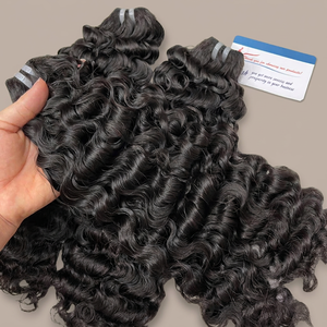 Prix de gros : Extensions de cheveux humains bouclés birmanes à la vapeur, mèches brutes 100% vietnamiennes, les plus vendues - Product Image 2