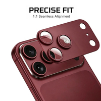 Protection d'objectif d'appareil photo pour iPhone 18 Pro Max, en alliage d'aluminium mat, verre 9H, protection intégrale, anti-rayures, ultra-mince, vente en gros premium