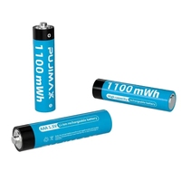 Chargeur de piles AA rechargeables Li-ion PUJIMAX 1,5 V USB, chargeur de piles au lithium AAA AA intelligent avec écran LCD