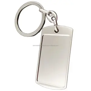 Key Holders With Product Miniature Tags Keychain Dog Identification Rectangle Shape Metal Key Tags Dog Tags