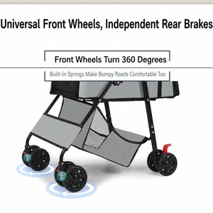 Nouveau design 2026 – <span class=keywords><strong>Poussette</strong></span> de luxe portable et pliable pour chiots et chats, chariot de promenade pour animaux de compagnie - Product Image 2