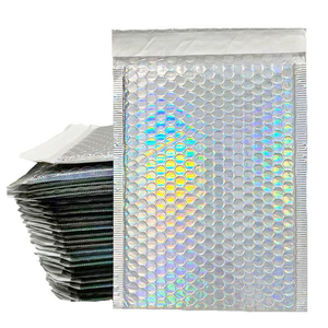 Es Custom Verpakking Logo Gedrukt Mail Bags Foam Envelop Paars Bubble Mailing Antipressure Koerierstas Waterdicht Plastic - Product Image 3