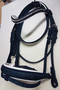 Brida para Caballo de Alta Calidad, de Cuero Genuino con Acolchado Suave, Etiqueta Personalizable, Bridas para Caballos de Carreras, Accesorios para Caballos - Product Image 3