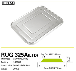 Dùng Một Lần Công Suất Lớn Ngoài Trời Thịt Nướng Gia Đình Bữa Ăn Tối Nhôm Lá Hộp Ăn Trưa Takeout Bao Bì Nhôm Lá Hộp Với Nắp - Product Image 5