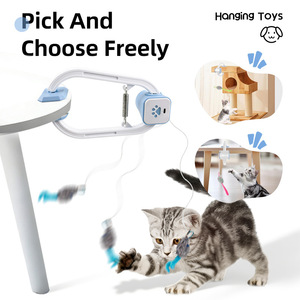 Brinquedo Elétrico para Gatos com Bola Telescópica, Bastão Automático de Levantamento, Brinquedo Suspenso Inteligente com Controle Remoto - Product Image 4