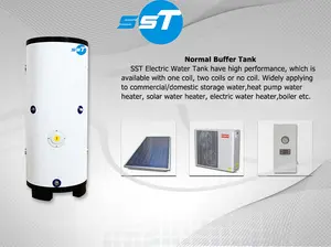SST ลายน้ำพลังงานแสงอาทิตย์ได้รับการรับรองน้ำ Bufer ถัง500ลิตร100ลิตร300ลิตรบัฟเฟอร์ถัง