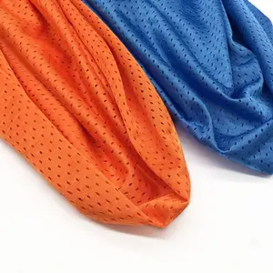 2024 nhà máy Bán buôn giá lỗ lớn lưới vải 75D 100% polyester lưới vải cho may mặc thể thao lót phụ kiện