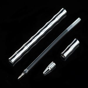 Brass Gel Ink <b>Pen</b> Wholesale Creative Office Business Bamboo Signature Customized Printable Logo for Gift - Product Image 4