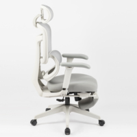 Fauteuil de bureau pivotant confortable 360° °   Chaise de bureau ergonomique exécutive avec accoudoirs en maille et soutien lombaire
