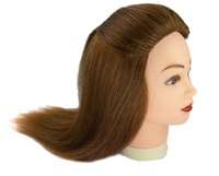 Sortie d'usine cosmétologie 100% réel Salon de cheveux humains pratique coiffeur formation tête Mannequin poupée factice tête de Mannequin