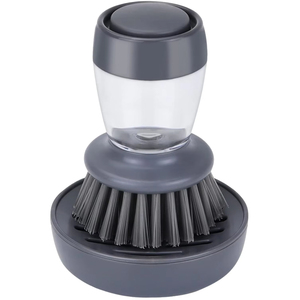 Factory Wholesale Portable Multifunctional Automatic Liquid Washing Pot and Sponge Brush for Kitchen Stove Plastic Material