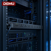 PDU de rack industriel 1U, 8 prises NEMA 5-15R, protection contre les surcharges éclairées, protection contre les surtensions 10kA, ETL FCC