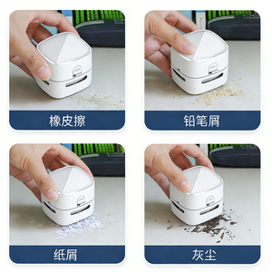 Handheld <b>Mini</b> Desktop <b>Vacuum</b> Desktop <b>Cleaner</b> Cleaning Energy Saving 360 Degree Rotation For Keyboard Home Office School - Product Image 5