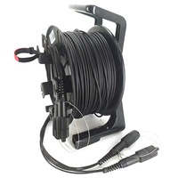 Câble de raccordement à fibre optique blindé tactique SM MM OM3 OM4 LC TPU sur bobine, certifié ISO9001, garantie 3 ans