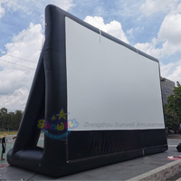 Écran de projection arrière gonflable de cinéma, vente en gros, pouces