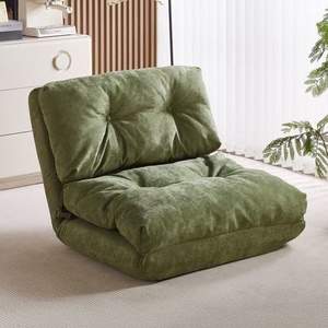 Tufted Fabric Bean Bag <b>Sofa</b> <b>Floor</b> Seat Lounge Chair for Bedroom Living Room - Product Image 2