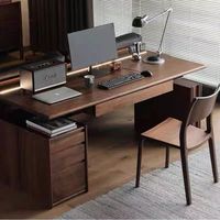 Bureau et table d'ordinateur pliables, portables, durables et réglables en bois massif de noyer noir d'Amérique du Sud, haut de gamme et intelligents