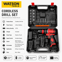 Kit de perceuse sans fil professionnelle, ensemble d'outils électriques à batterie au lithium avec accessoires pour la vente en gros OEM ODM