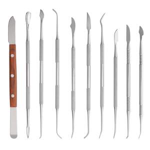 10 pièces/ensemble outils de sculpture de cire dentaire spatule couteau de plâtre pratique polyvalent Kit de blanchiment des dents outils d'instruments de dentisterie - Product Image 3