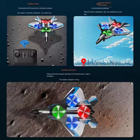2,4G Control remoto Flying Toy EPP Foam Fighter Drone Light Jet Airplane RC Glider Stunt Incluye baterías Gran regalo