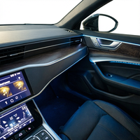Kit d'éclairage ambiant LED bleu pour voiture, bande lumineuse décorative intérieure pour Audi A6 A7 C8 2019-2023, mise à niveau retrofit