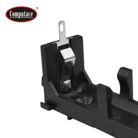 Support de batterie léger Computace 1 cellule type AAA, construction en PA 66 plaqué bronze, ignifuge 94V-2, noir