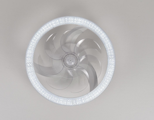Modern LED <b>Ceiling</b> <b>Fan</b> with 5 Blades Plastic Construction DC Motor <b>Remote</b> <b>Control</b> Energy Saving for Residential Use - Product Image 3