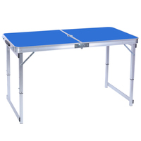 Bureau rectangulaire portable table de pique-nique pliante pour bbq tables à manger d'extérieur pliantes de camping