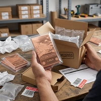 Barre ronde en cuivre pur, pureté 99,9 %, bloc de 1 kg, service de soudage et de pliage, application industrielle