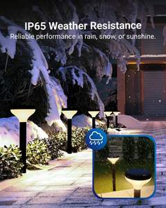 ไฟสวนพลังงานแสงอาทิตย์แบบ LED ทันสมัยตัวพลาสติกกันน้ำ IP65กลางแจ้งโคมไฟสนามทางเดินในสวน - Product Image 6