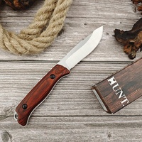 Couteau de chasse BM-Saddle Mountain 15002 avec manche en bois, manche intégral, outil de camping en plein air, EDC, couteau portable pour usage quotidien, OEM