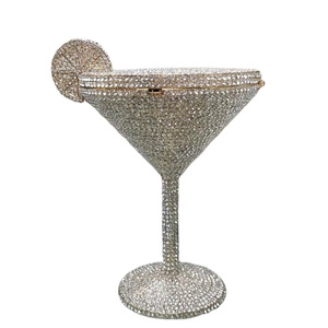 Sac de soirée élégant haut de gamme en cristal pour cocktail <span class=keywords><strong>Martini</strong></span>, avec chaîne amovible, décor en strass, sac pour femme - Product Image 3
