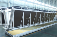 Refroidisseur d'air sec adiabatique avec tubes en cuivre et ailettes en aluminium, refroidissement par immersion, 400 kW, garantie 1 an