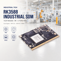 Rock.chip Industrial 7x24 8K 6 TOPS NPU LPDDR 128GB EMMC MIPI CSI dalam 2x Gigabit WiFi6 Debian RK3588 System-on-module