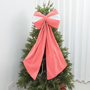 Cross-Border Velvet Soft <b>Large</b> <b>Bow</b> Tree Hanging Ornament Home Christmas Decoration Durable Fashionable Custom - Product Image 4
