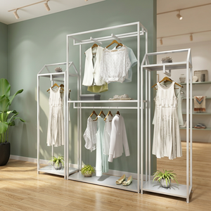 Elegante Estante Móvil de 8 Niveles para Almacén, de Metal Dorado, Hierro y MDF, Cantilever, Portátil, Sin Tornillos, Montaje en Pared, Pulido - Product Image 3