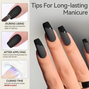 BORN PRETTY PRO Top Coat Opaco 15ml, Polvere Isolante Cromata Resistente, Finitura Vellutata Non Appiccicosa, Smalto Gel per Unghie Cromate - Product Image 5