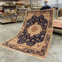 Tapis vintage pour salon, tapis turc de luxe, doux, pliable et lavable en machine, tapis décoratif moelleux