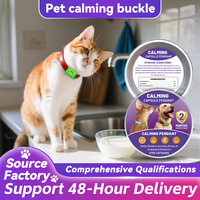 Pendentif Calmante pour Chats et Chiens, Phéromone Lavande, Ingrédients Naturels, Étanche, 60 Jours, Soulagement de l'Anxiété et du Stress