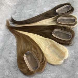 Listo para Enviar: Topper de Cabello Humano 100% Virgen Europeo con Base Mono 3*5.5 y Recubrimiento de PU para Mujeres - Product Image 5